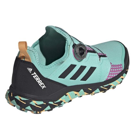 Adidas TERREX AGRAVIC BOA Mens Running Shoes Acid Mint/Core Black/Pink Size 7 M main image 6